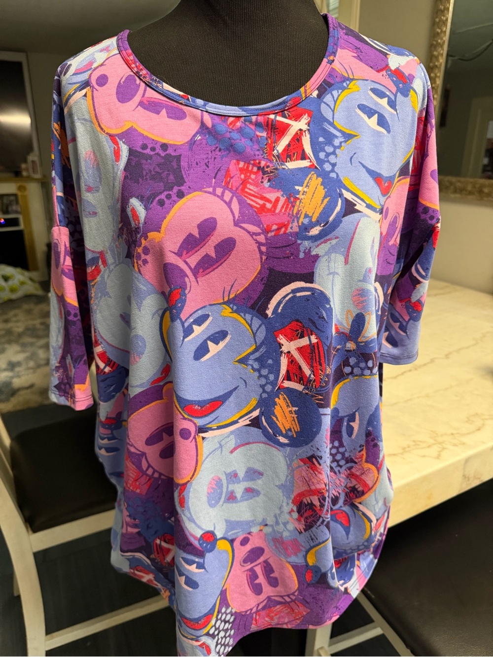 LuLaRoe Irma Disney Mickey Mouse top! - Picture 2 of 5